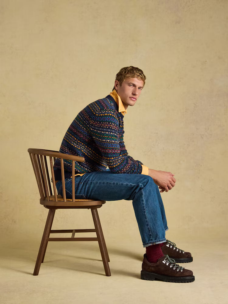 Joules Multi Fair Isle Crew Neck Jumper