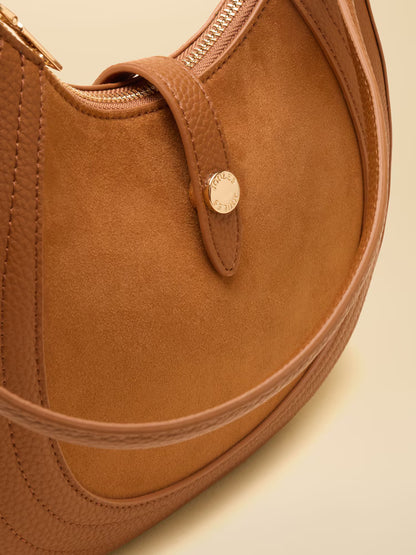 Joules Crossbody Saddle Bag in Tan