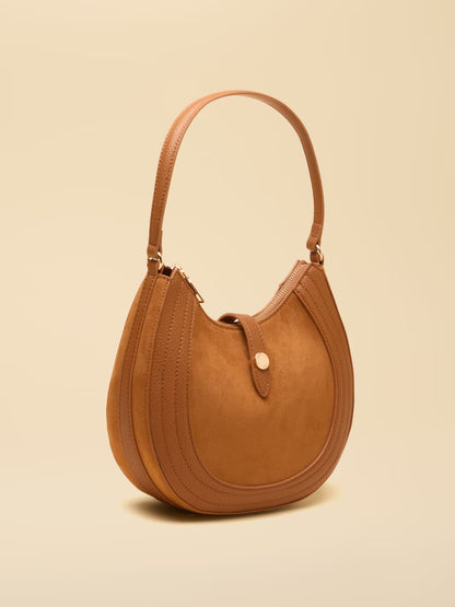 Joules Crossbody Saddle Bag in Tan