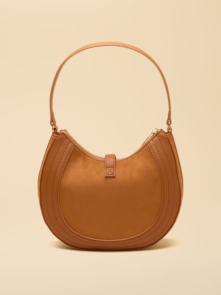 Joules Crossbody Saddle Bag in Tan