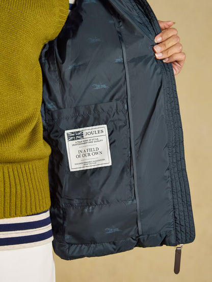 Joules Paddock Showerproof Padded Coat in Navy