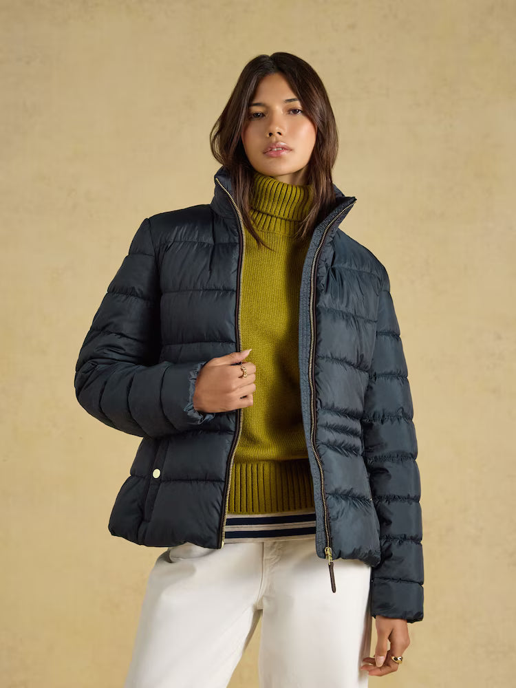Joules Paddock Showerproof Padded Coat in Navy