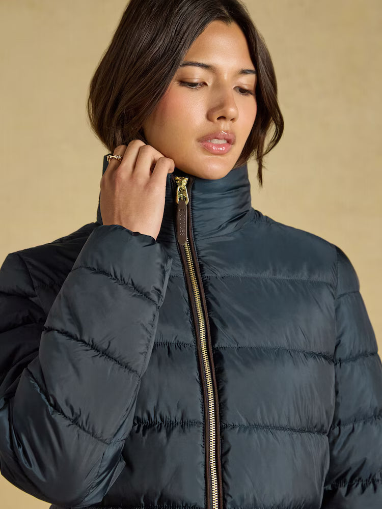 Joules Paddock Showerproof Padded Coat in Navy