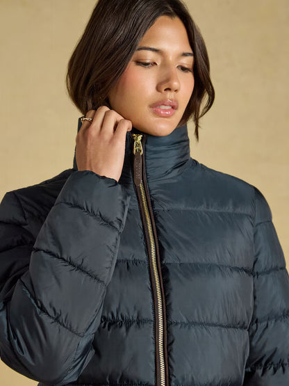 Joules Paddock Showerproof Padded Coat in Navy