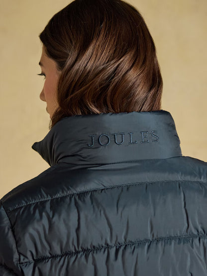 Joules Paddock Showerproof Padded Coat in Navy