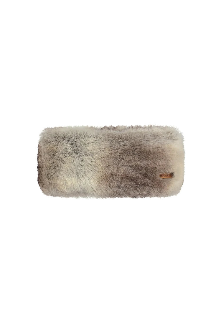 Barts Fur Headband in Heather Brown