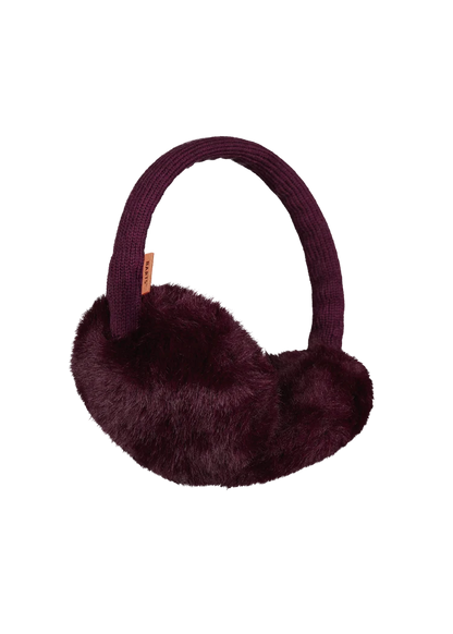 Barts Plush Earmuffs in Aubergine