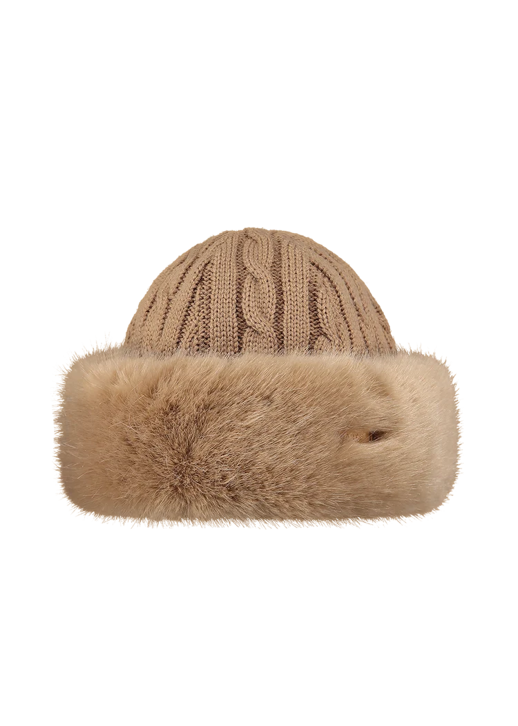 Barts Fur Cable Bandhat in Light Brown
