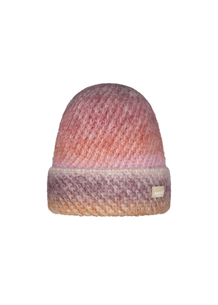 Barts Fanatail Turnup Beanie in Berry