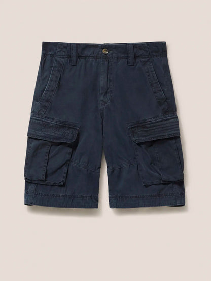 White Stuff Halsall Organic Cargo Short in Dark Navy
