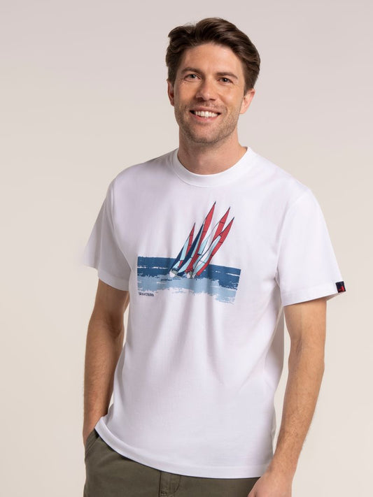 Brakeburn Peckleton T-Shirt in White