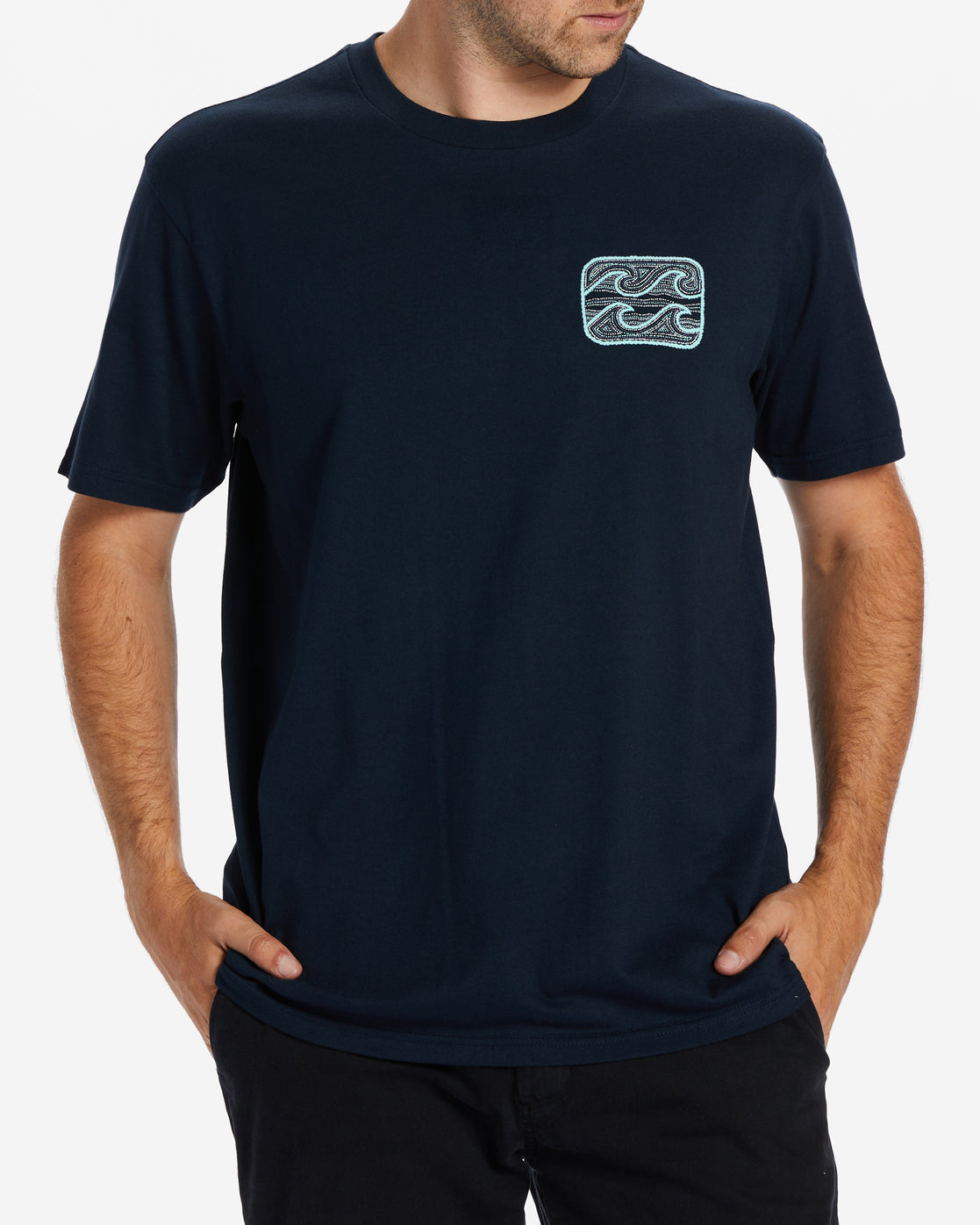 Billabong Crayon Wave T-Shirt in Navy