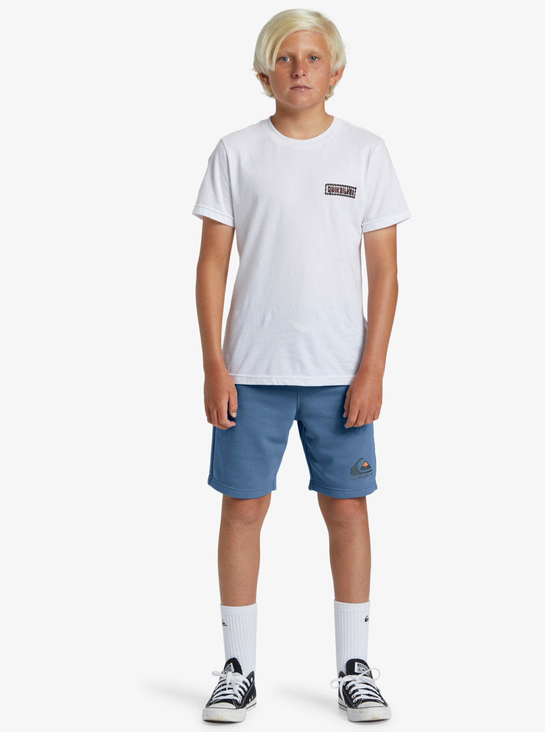 Quiksilver Easy Day Boys Sweat Shorts in Blue Shadow