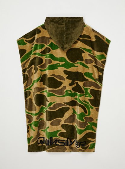 Quiksilver Hoody Towel in Kelp Garage Camo