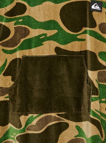 Quiksilver Hoody Towel in Kelp Garage Camo