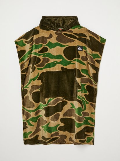 Quiksilver Hoody Towel in Kelp Garage Camo