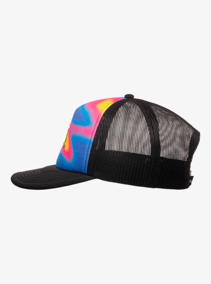 Quiksilver Emu Coop Trucker Cap in Monaco Blue Holmes