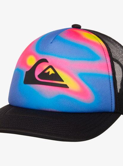 Quiksilver Emu Coop Trucker Cap in Monaco Blue Holmes