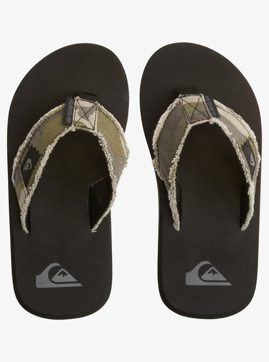 Quiksilver Monkey Abyss Flip Flops in Camo