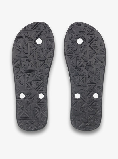 Quiksilver Molokai Core Flip Flops in Black Rasta