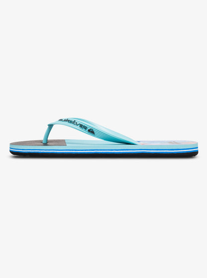 Quiksilver Molokai Stripe 25 Flip Flops in Nebulas Blue Boomfade