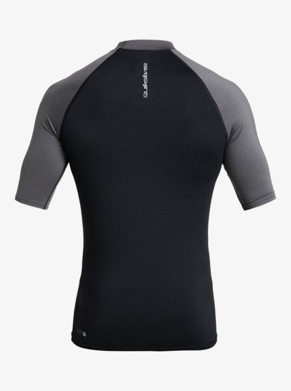 Quiksilver Everyday Rash Vest in Black/Iron Gate