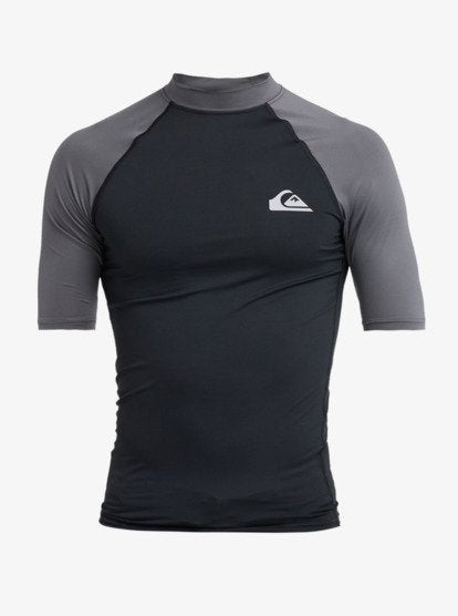 Quiksilver Everyday Rash Vest in Black/Iron Gate