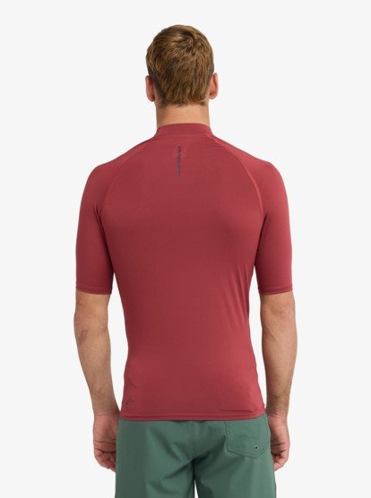 Quiksilver Everyday Rash Vest in Rust Red