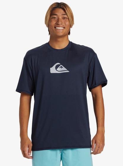 Quiksilver Everyday Surf Short Sleeve UPF 50 Surf T-Shirt in Dark Navy
