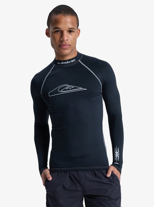 Quiksilver Mercury Long Sleeve UPF50 Surf T-Shirt in Black