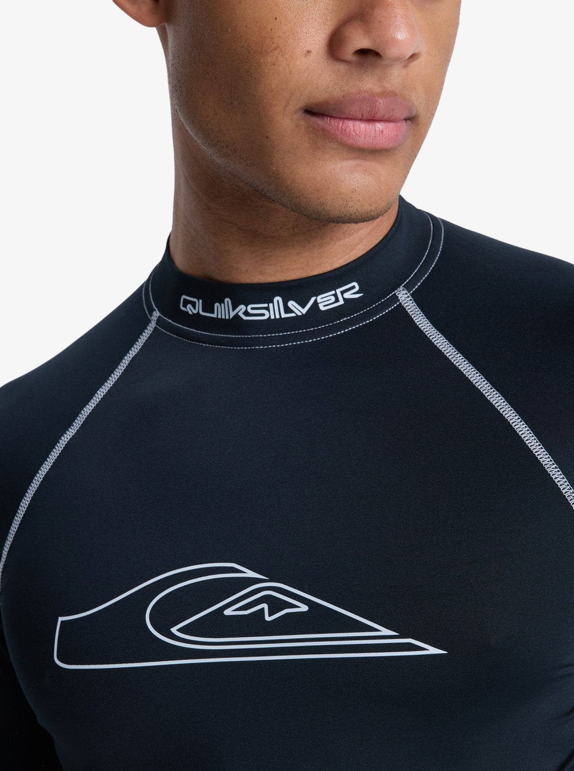 Quiksilver Mercury Long Sleeve UPF50 Surf T-Shirt in Black