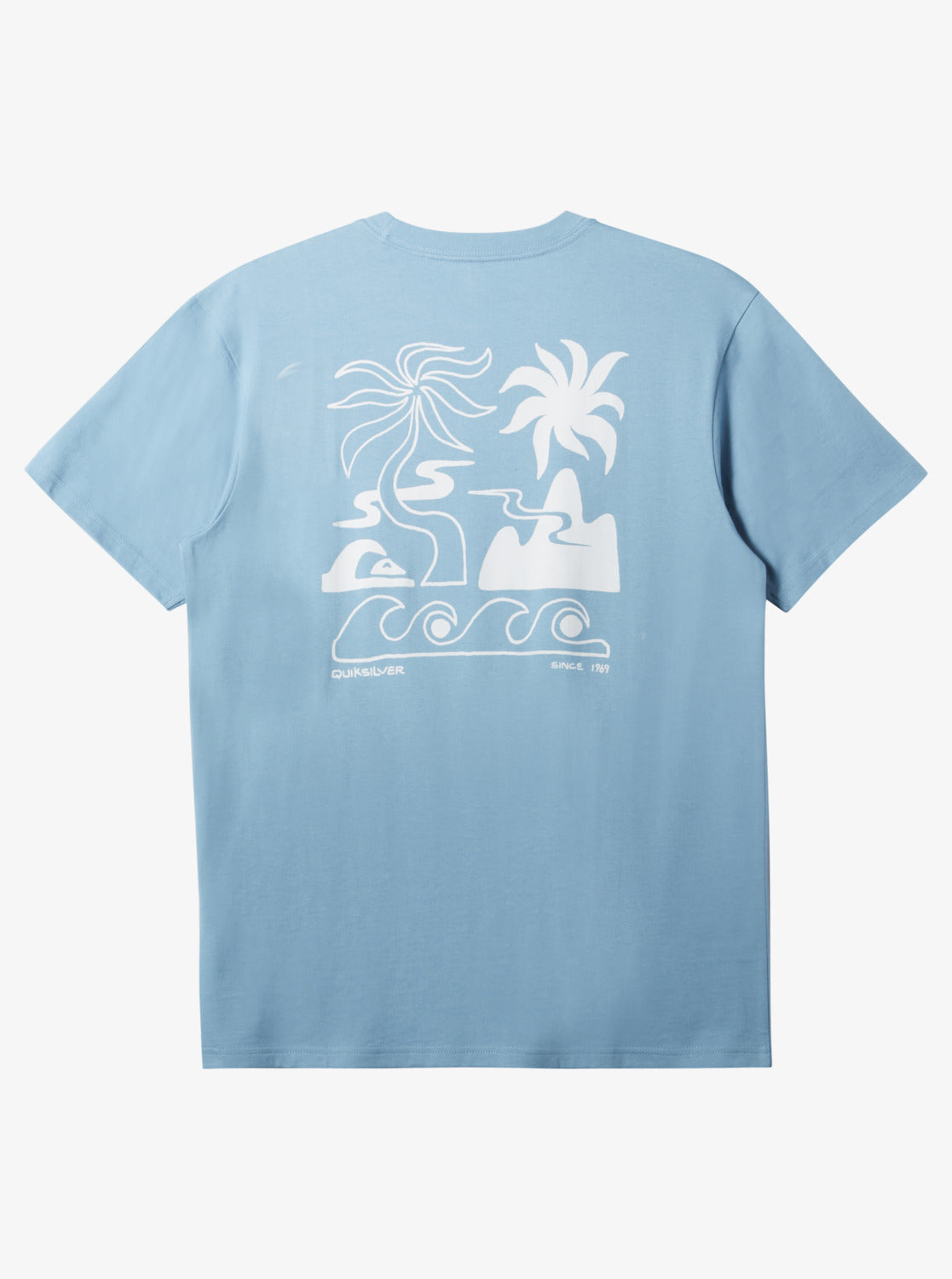 Quiksilver Tropical Breeze T-Shirt in Blue Shadow