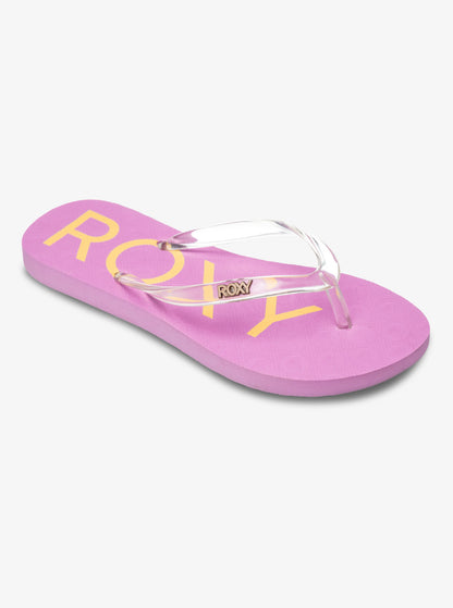 Roxy Viva Jelly Flip Flops in Lilac