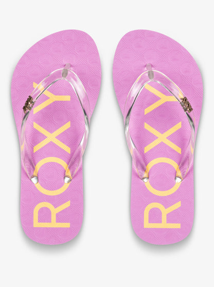 Roxy Viva Jelly Flip Flops in Lilac