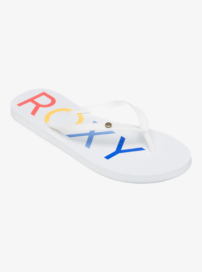 Roxy Sandy Flip Flops in White