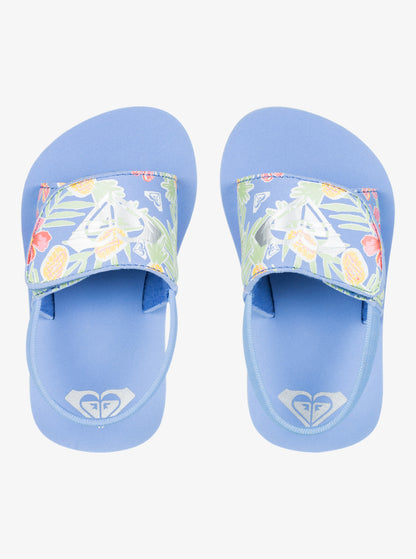 Roxy Finn Sandals in Blue Mist