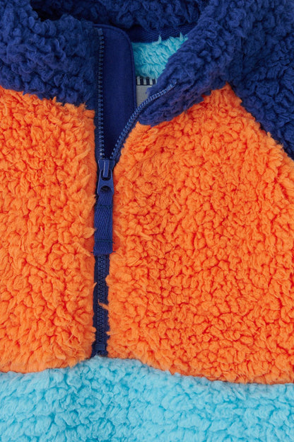 Lighthouse Caden Fleece in Blue Orange