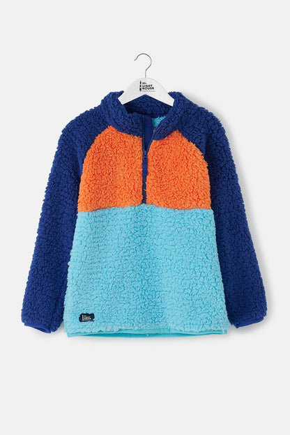 Lighthouse Caden Fleece in Blue Orange