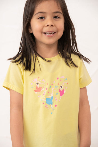 Lighthouse Causeway Short Sleeve - Lemon Ballerina
