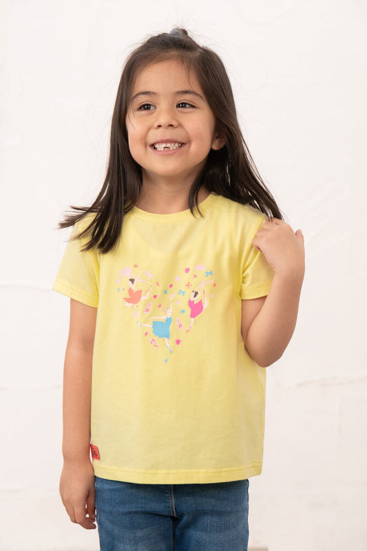 Lighthouse Causeway Short Sleeve - Lemon Ballerina