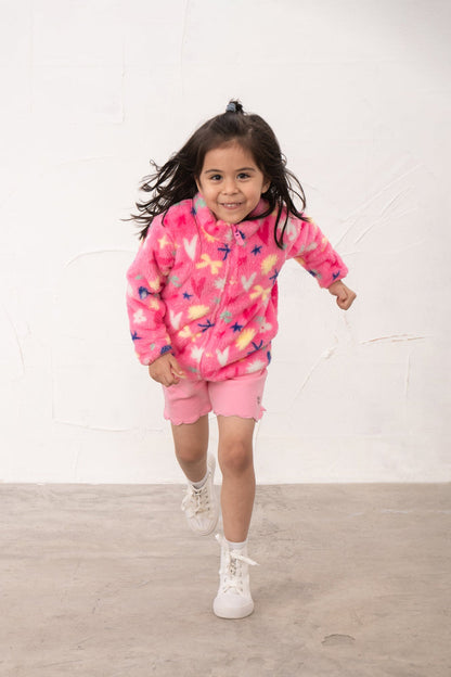 Lighthouse Claire Fleece - Fluro Pink