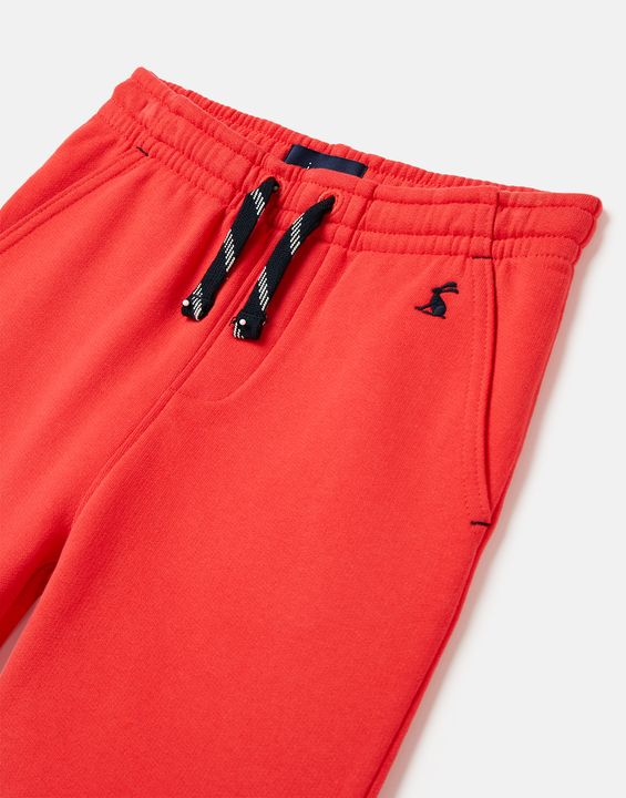 Joules Hapley Jogger Shorts in Red