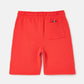 Joules Hapley Jogger Shorts in Red