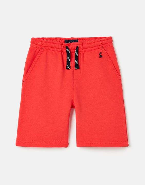 Joules Hapley Jogger Shorts in Red
