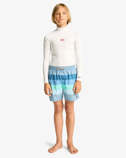 Billabong 73 Layback Boys Swim Shorts in Washed Blue