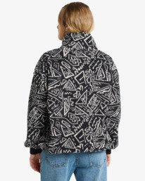 Billabong Time Off Pull Over Sweatshirt in Black Pebble