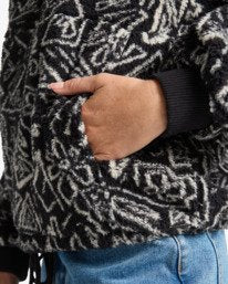Billabong Time Off Pull Over Sweatshirt in Black Pebble