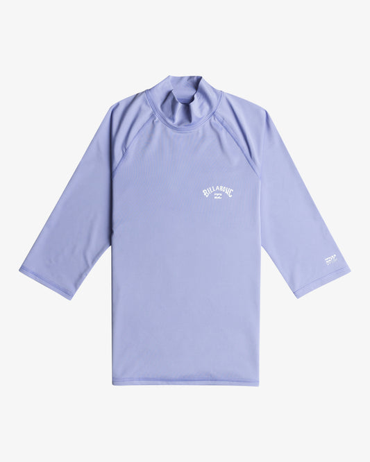 Billabong Tropic Surf Short Sleeve UPF Rash Vest in Cosmic Blue