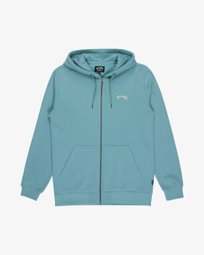 Billabong Arch Zip Through Hoodie in Blue Haze