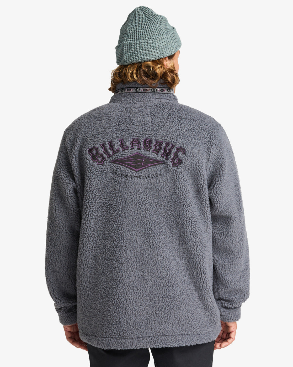 Billabong Boundary Tombstone - Half Zip Mock Neck Fleece for Men in Pewter